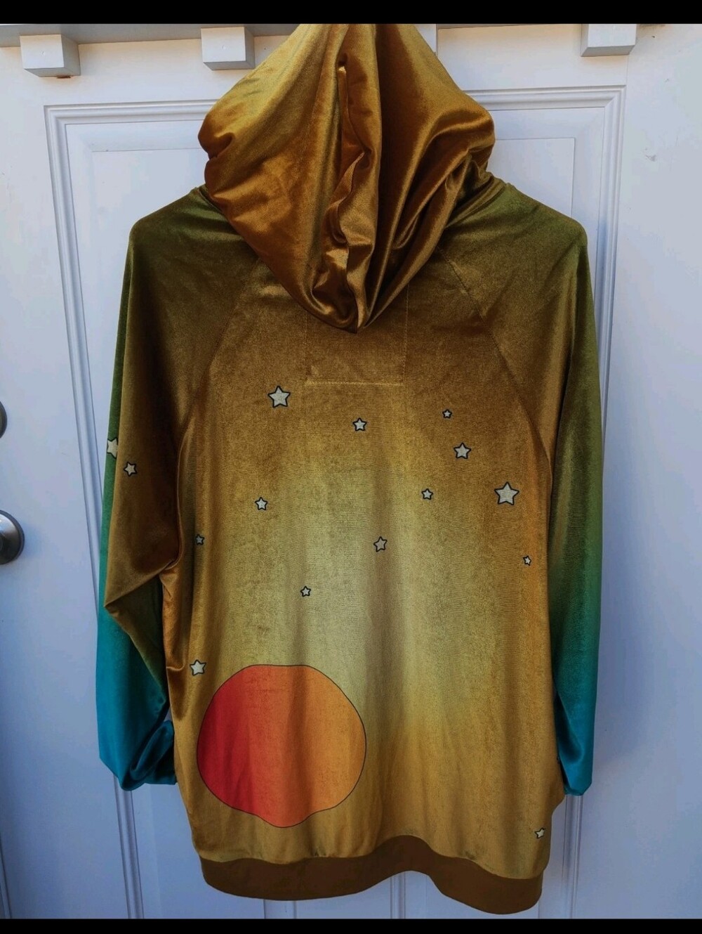 Aviator Nation velvet celestial hoodie oversized L - Picture 5 of 11